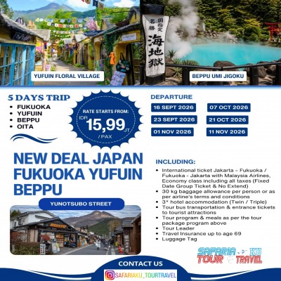 5D NEW DEAL JAPAN FUKUOKA YUFUIN BEPPU